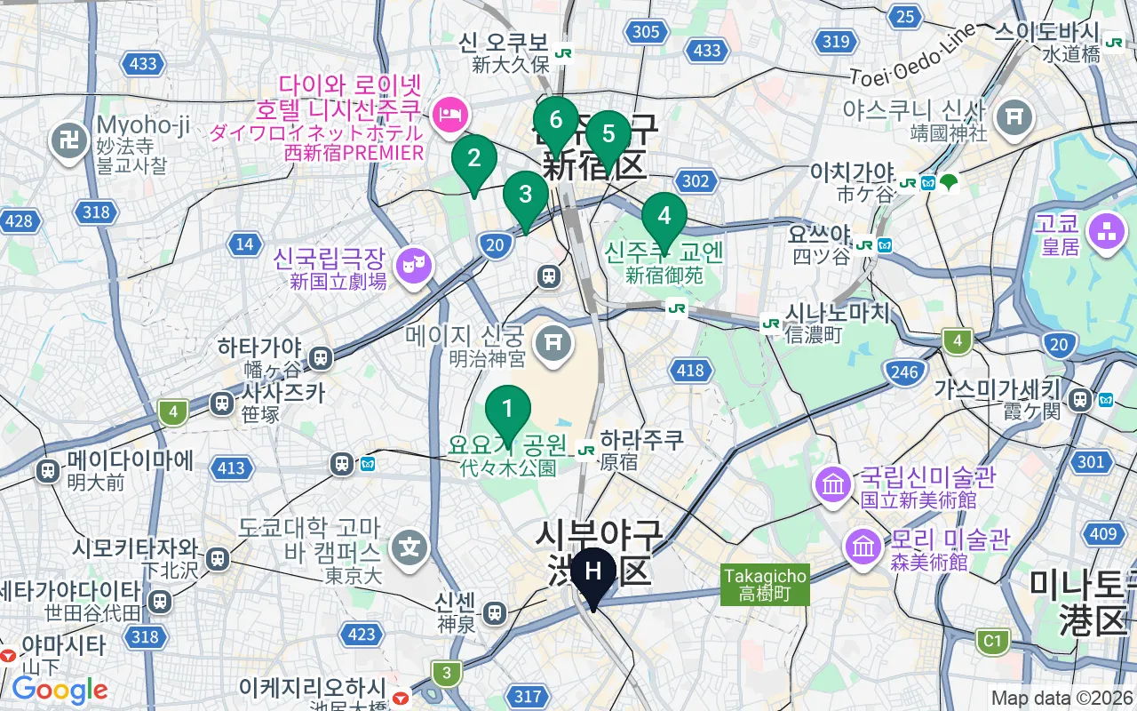 2일차 동선 지도