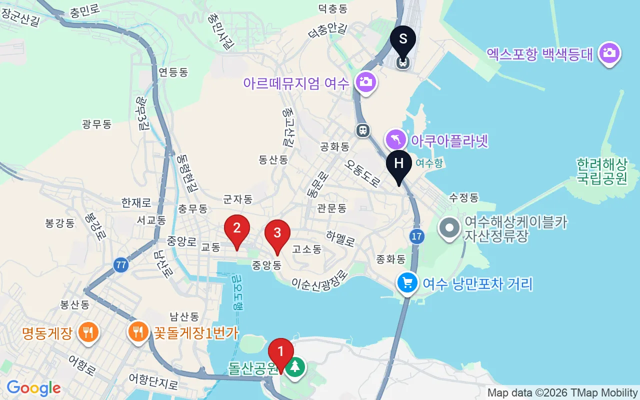 3일차 동선 지도